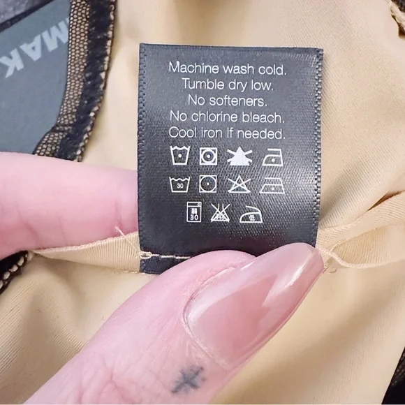 Norma Kamali Diana Ruched Mesh Maxi Skirt Black Nude - Picture 6 of 9